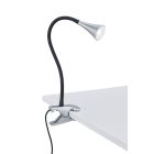 Szürke műanyag csiptetős spot lámpa, Yelaisa, 3 W, 3000 K LED, kapcsolóval