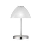 Nikkel fém asztali lámpa, Aaron, 2,5 W, 3000 K LED, kapcsolóval
