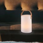Fehér műanyag kültéri asztali lámpa, Marso, 1 W, 3000 K LED, IP44, kapcsolóval