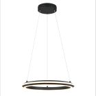 Fekete fém függőlámpa, Jiry, 34 W, white switch LED, 3 fokozatban szabályozható