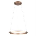 Barna fém függőlámpa, Jiry, 34 W, white switch LED, 3 fokozatban szabályozható