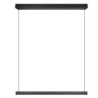 Fekete fém függőlámpa, Wishal, 29 W, white switch LED, 3 fokozatban szabályozható