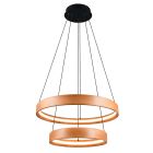Retro függőlámpa fa, Nassima, 37 W, 3000 K LED, 3 fokozatban szabályozható