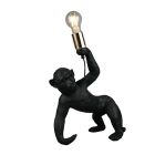 Fekete műanyag asztali lámpa, Macaca