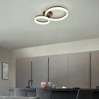 Fekete műanyag mennyezeti lámpa, Ufuk, 22 W, 3000 K LED