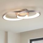 Nikkel fém plafon lámpa, Ersan, 25 W, 3000 K LED