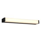 Fekete fém fürdőszoba fali lámpa, Celesta, 6 W, 3000 K LED, IP44