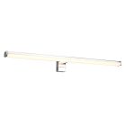 Króm műanyag fali lámpa, Celal, 11,5 W, 3000 K LED, IP44
