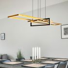 Sárgaréz fém függőlámpa, Hatun, 34 W, 3000 K LED