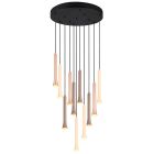 Fekete fém függőlámpa, Albartus, 3 W, white switch LED, 3 fokozatban szabályozható