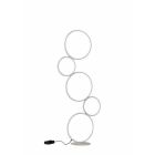 Fehér fém állólámpa, Robon, 36 W, 3000 K LED, kapcsolóval