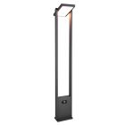 Antracit alumínium napelemes kültéri álló lámpa, Maku, 5 W, white switch LED, IP65