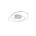 Fehér fém plafon lámpa, Sabra, 38 W, 3000 K LED