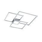 Nikkel fém plafon lámpa, Kimoni, 38 W, 3000 K LED