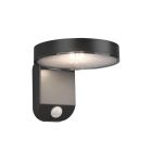 Antracit műanyag mozgásérzékelős kültéri fali lámpa, Sunny, 4,5 W, 3000 K LED, IP44