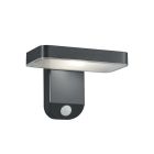 Antracit műanyag mozgásérzékelős kültéri fali lámpa, Summer, 4,5 W, 3000 K LED, IP44