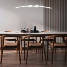 Fehér fém függőlámpa, Quirinus, 18 W, 4000 K LED