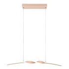 Barna fém függőlámpa étkezőasztal fölé, Quirinus, 18 W, 4000 K LED