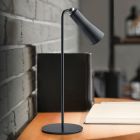 Fekete fém asztali lámpa, Remko, 2 W, 3000 K LED, kosketushimmentimellä