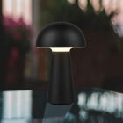 Fekete műanyag kültéri asztali lámpa, Rachelle, 2 W, 3000 K LED, IP44, kapcsolóval