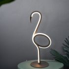 Fekete fém asztali lámpa, Puk, 6 W, 3000 K LED, kapcsolóval