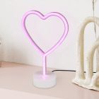 Rózsaszín műanyag gyerek asztali lámpa, Sorian, 1 W, 3000 K LED