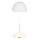 Fehér műanyag újratölthető asztali lámpa, Mikhail, 2 W, 3000 K LED, IP44, kosketushimmentimellä