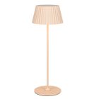 Barna fém újratölthető kültéri asztali lámpa, Reshma, 1,5 W, 3000 K LED, IP44, kosketushimmentimellä