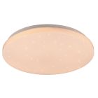 Fehér műanyag plafon lámpa, Catherina, 18 W, RGBW LED, távirányítóval