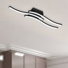 Fekete fém plafon lámpa, Go, 5 W, 3000 K LED