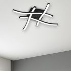 Fekete fém plafon lámpa, Go, 5 W, 3000 K LED