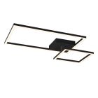 Fekete fém plafon lámpa, Binc, 25 W, 3000 K LED