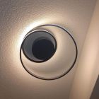 Taupe fém plafon lámpa, Sassandra, 22 W, 3000 K LED, 3 fokozatban szabályozható