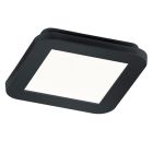 Fekete műanyag fürdőszoba mennyezeti lámpa, Gistrup, 10 W, 3000 K LED, IP44