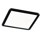 Fekete műanyag fürdőszoba mennyezeti lámpa, Gistrup, 24 W, 3000 K LED, IP44