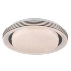 Fehér műanyag plafon lámpa, Alpha, 10,5 W, melegtől hidegig állítható fehér LED, távirányítóval