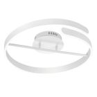 Fehér fém plafon lámpa, Resy, 37 W, 4000 K LED, 3 fokozatban szabályozható