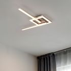 Nikkel fém mennyezeti lámpa, Mahad, 17 W, 3000 K LED