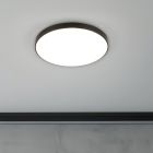 Fekete műanyag plafon lámpa, Sharde, 18 W, 4000 K LED, IP44