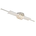 Nikkel fém plafon lámpa, Saloua, 20 W, 3000 K LED, 3 fokozatban szabályozható