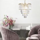 Design függőlámpa arany, Kajol