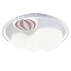 Fém mennyezeti gyereklámpa rózsaszín, Balloon, 42 W, 3000 K LED, 3 fokozatban szabályozható