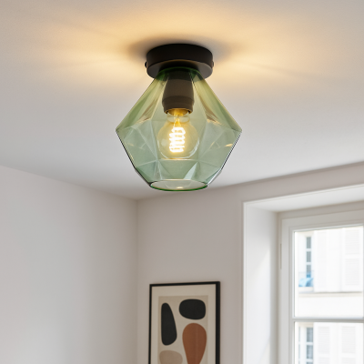 Klasszikus mennyezeti lámpa zöld, Anoek