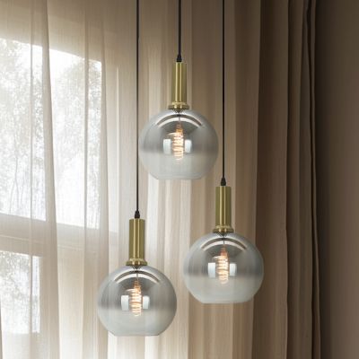 Design függőlámpa szürke, Emerson