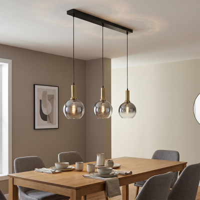 Design függőlámpa szürke, Emerson