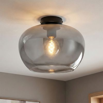Design mennyezeti lámpa szürke, Vidro