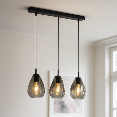 Design függőlámpa szürke, Evito