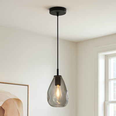 Design függőlámpa szürke, Evito
