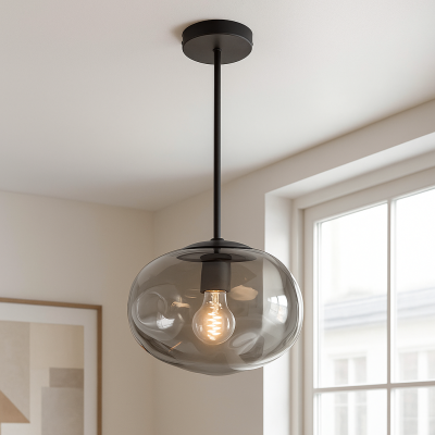 Design függőlámpa szürke, Evita