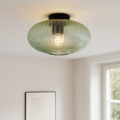 Design plafon lámpa zöld, Charlois